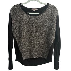 Athleta Size Small Black and White Wool Sweater